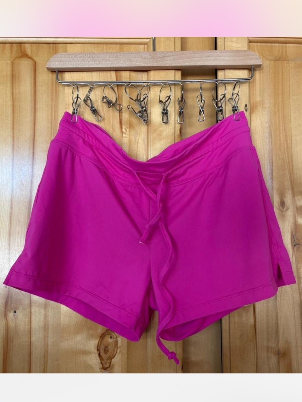 Athleta Hot Pink Drawstring Athletic Water Shorts